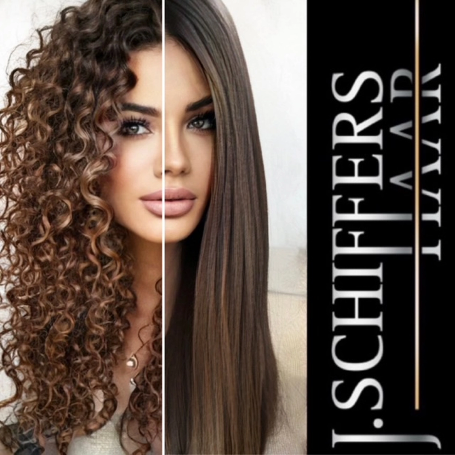 Langes coloriertes Haar